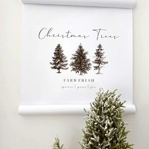 The Paper & Script Company - Christmas Tree Scroll (Wall Hanging)